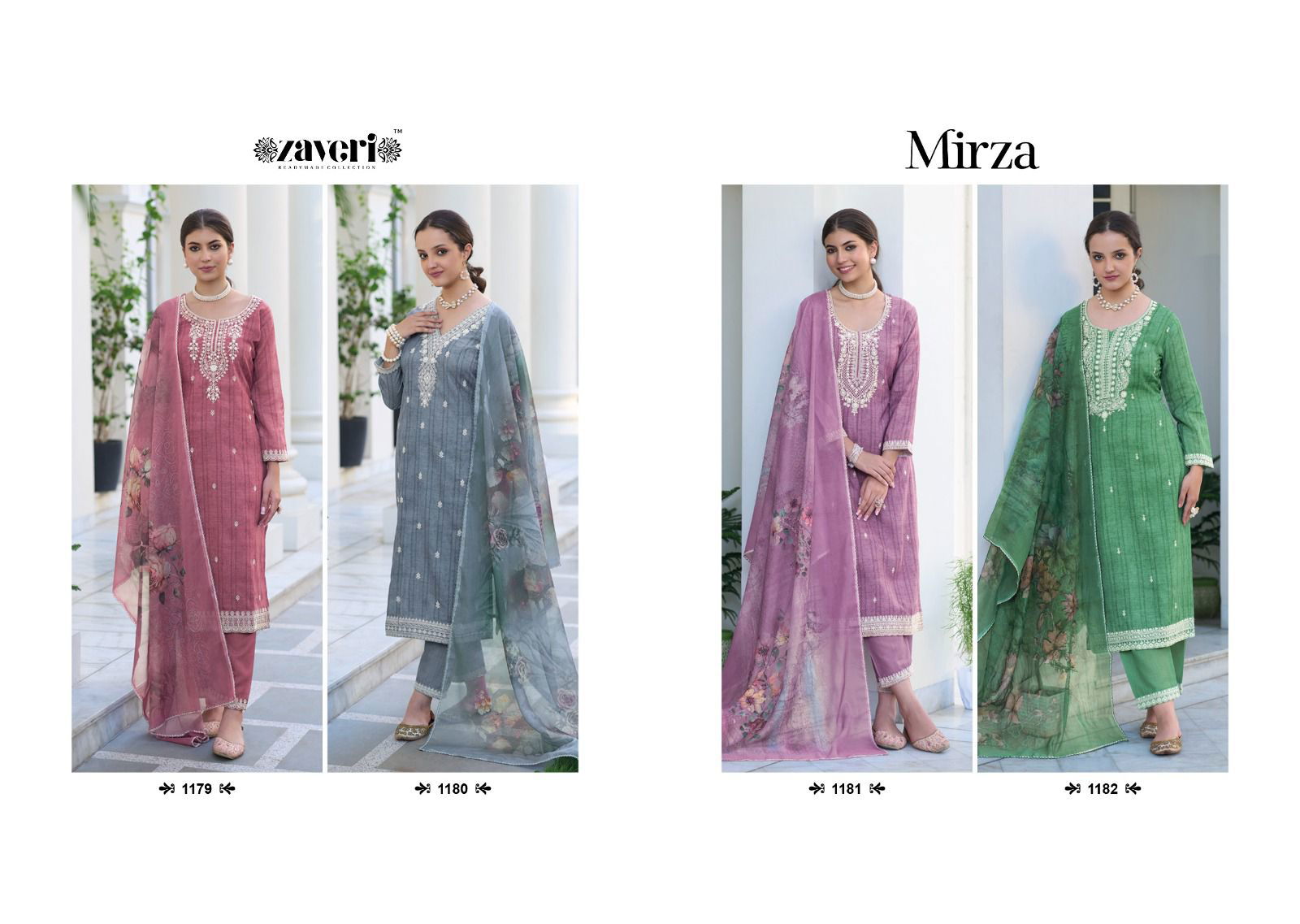 Mirza By Zaveri Designer Readymade Suits Catalog
